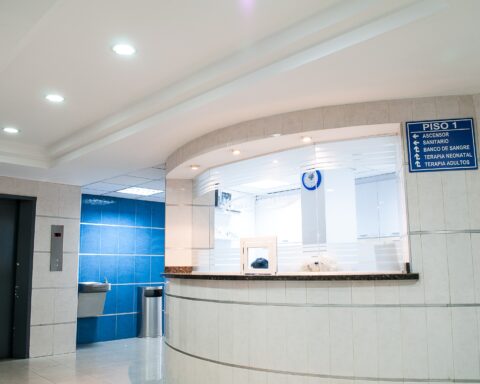 white concrete counter stand