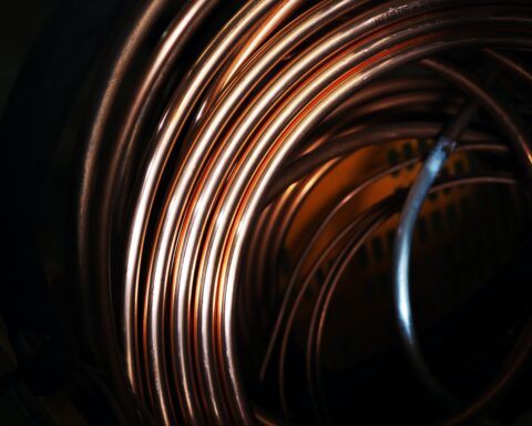 white and brown spiral light