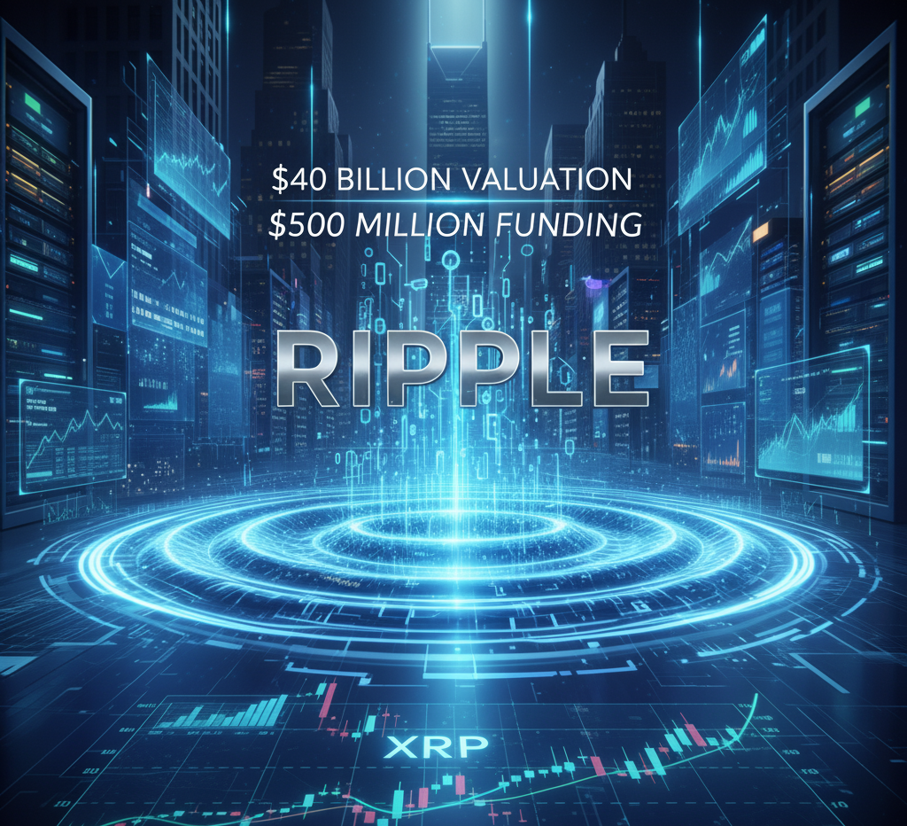 Ripple Raises $500M, Valuation Soars to $40B