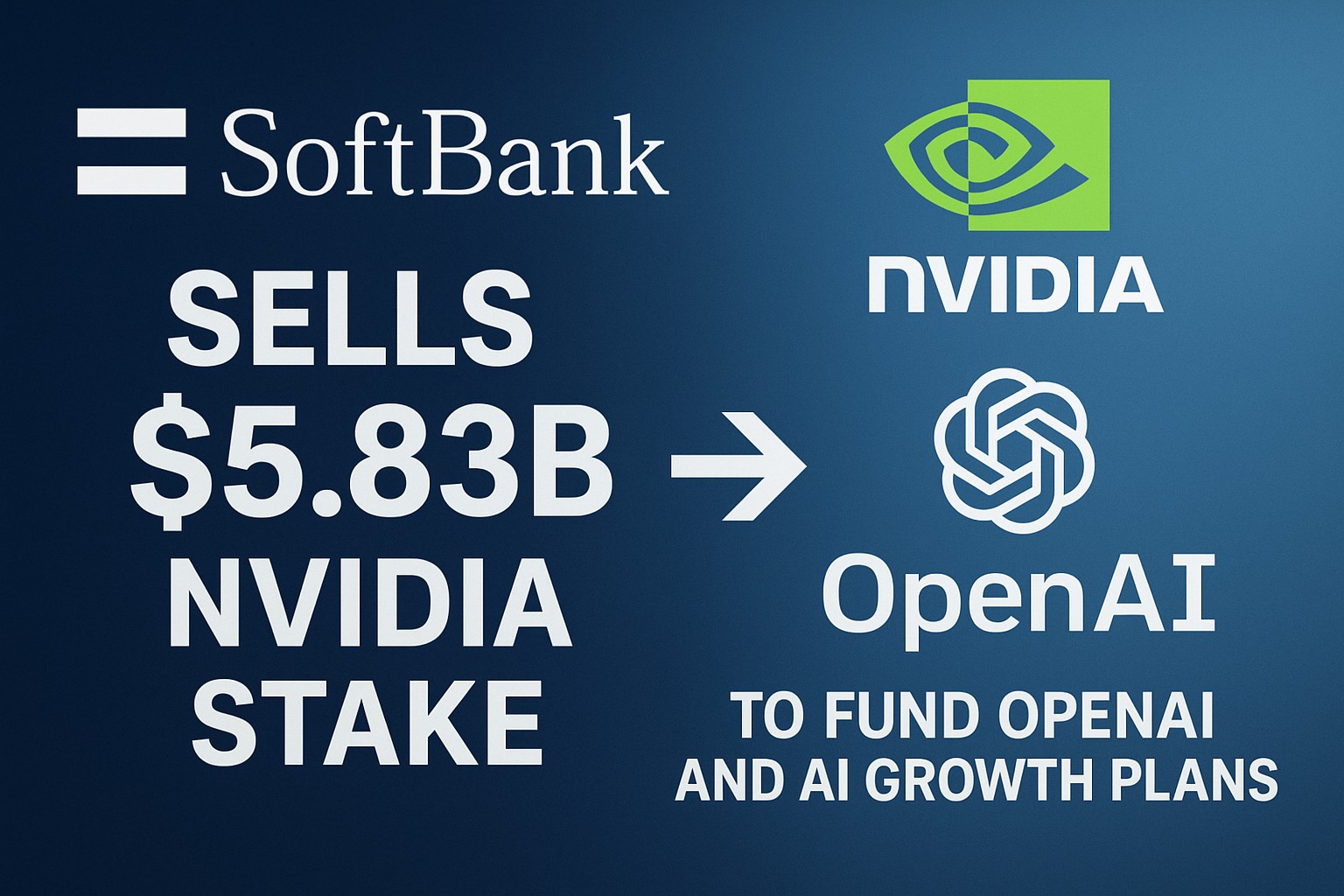 SoftBank Offloads $5.83 Billion Nvidia Stake to Fuel OpenAI Investments