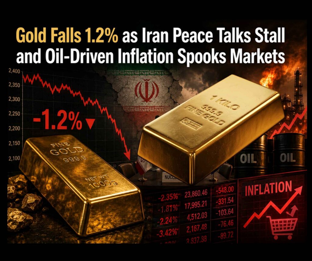 Gold falls 1.2%