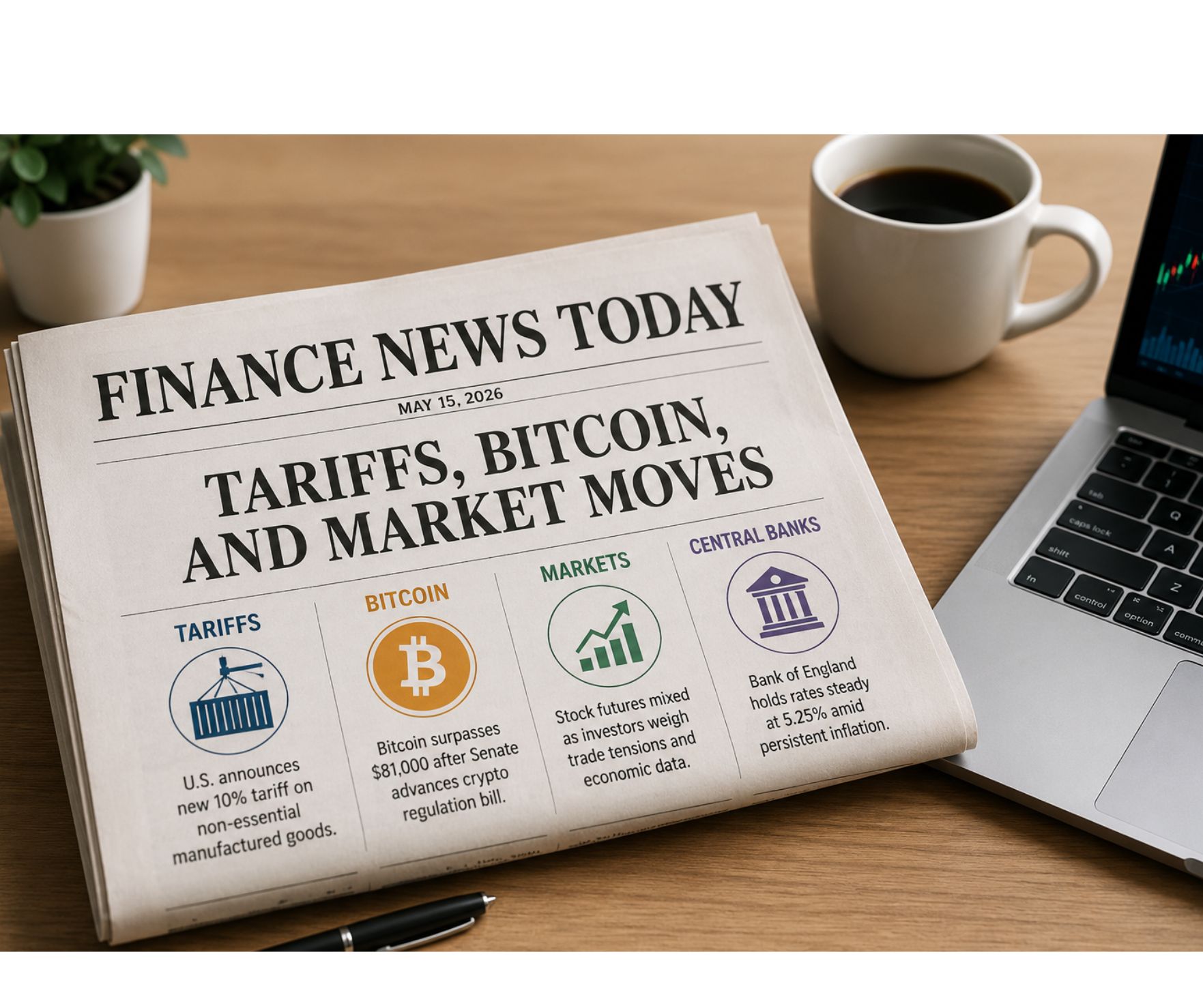 Finance News Today: Tariffs, Bitcoin, and Market Moves