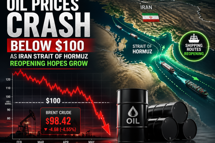 Oil Prices Crash Below $100