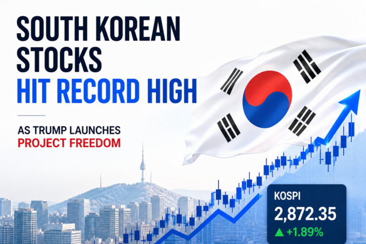 South Korean Stocks Hit Record High as Trump Launches Project Freedom