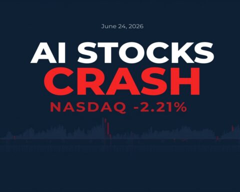 markets today June 24 2026 Nasdaq falls AI stocks crash selloff