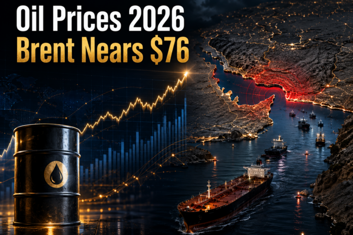 Oil Prices 2026: Brent Nears $76 as Hormuz Risk Persists