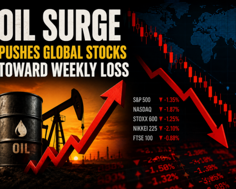 Oil Surge Pushes Global Stocks Toward a Weekly Loss