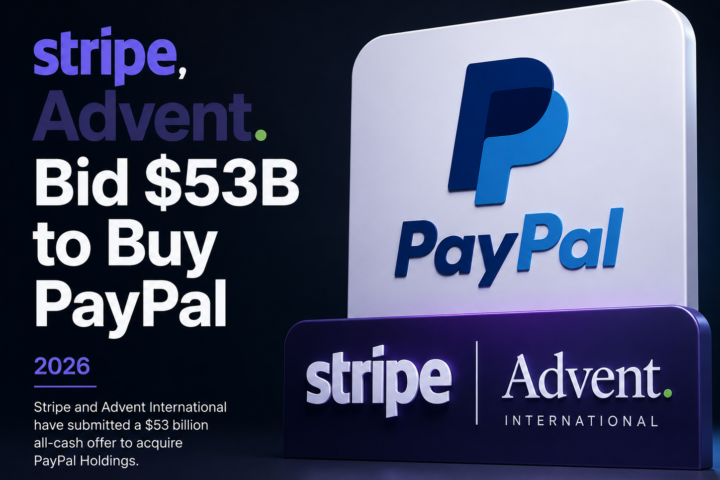 tripe, Advent Bid $53B to Buy PayPal
